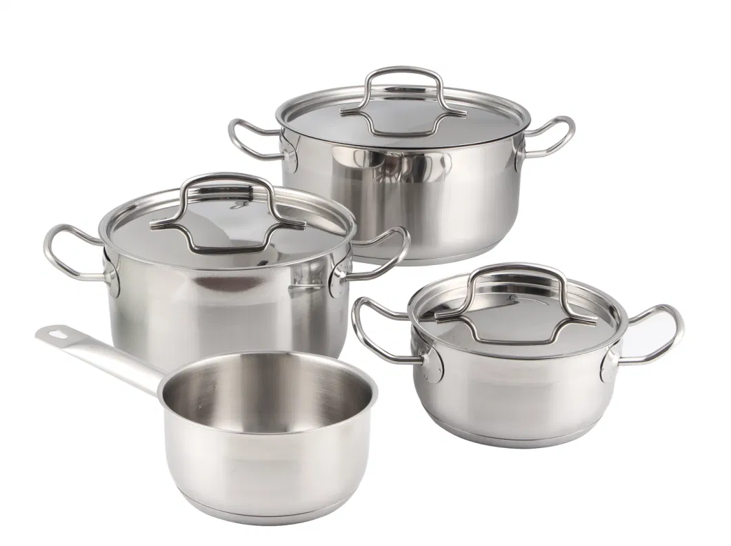 Kitchen Accessories 7PCS Cooking Pots Stainless Steel Cookware Casserole