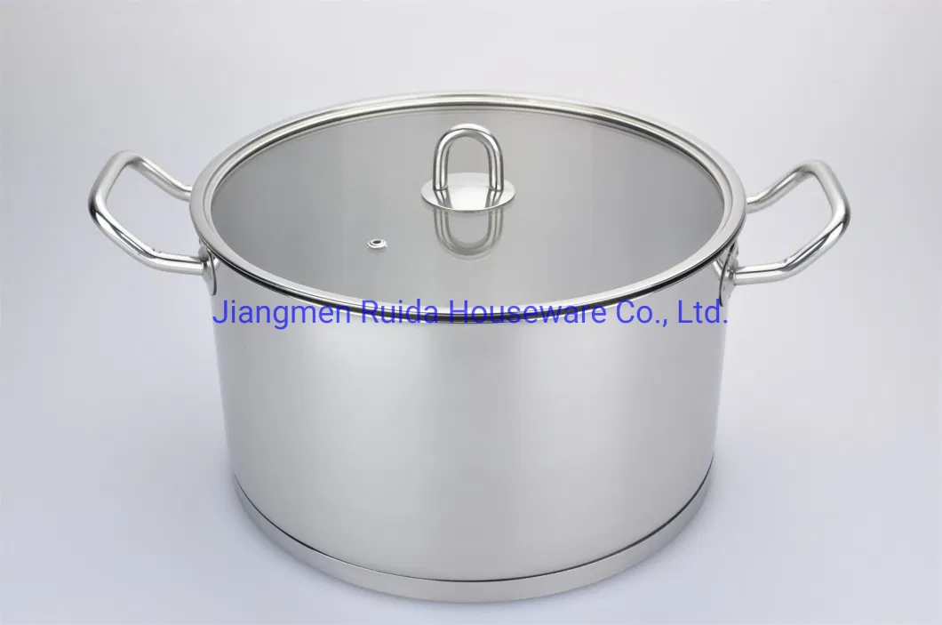 Stainless Steel Saucepan 16cm/18cm/20cm in High Quality G Shape Glass Lid