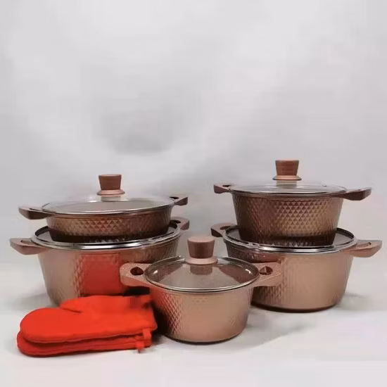 Factory Manufacture Kitchen Appliance Non Stick Cookware Aluminum Cookware Set